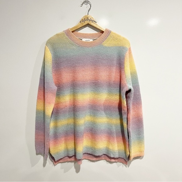 Anthropologie Sweaters - Anthropologie Hyacinth House Stripe Crew Neck Sweater